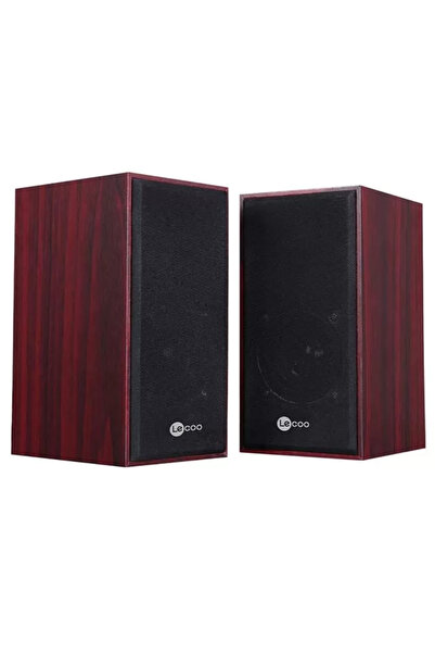 Epilons Lo Ds105 6W Ahşap Gövdeli Masaüstü Stereo Hoparlör - Usb + 3.5Mm Girişli Pc Hoparlörü