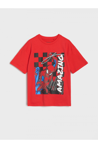 SPIDERMAN Βαμβακερό κοντομάνικο μπλουζάκι, Σπάιντερ-Μαν