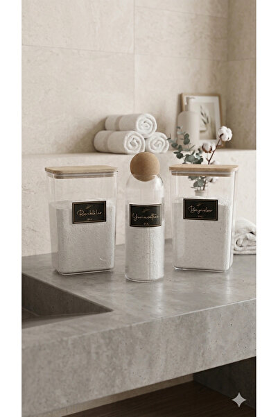 Dia Σετ οργάνωσης μπάνιου 3 τεμαχίων – Ακρυλικό δοχείο απορρυπαντικού και μπο...