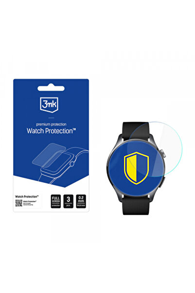 3MK Folie Protectie Arc pentru Xiaomi Watch 5, Set 3 bucati, Plastic