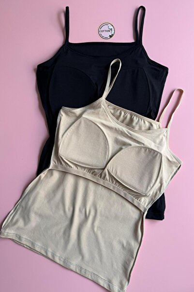 VicTroy Μπρατίκ |   Γυναικείο εσώρουχο με 2 λουράκια, μαύρο και χρώμα δέρματο...