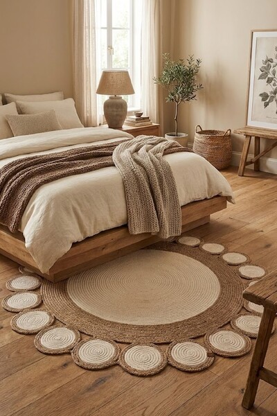 ÖZİMA CONCEPT Jüt Jüt Kilim, Paspas, Mutfak Halısı, Banyo Paspası, Oturma Oda...