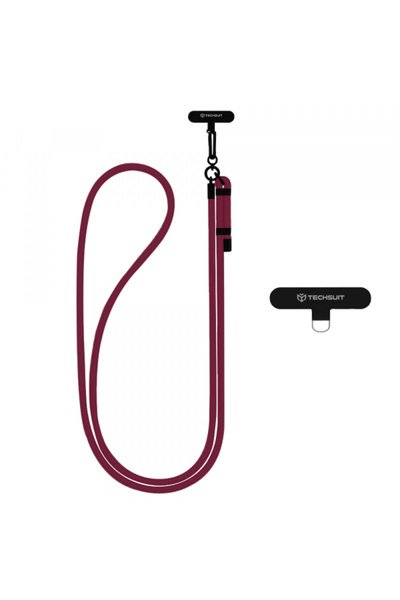 Techsuit Snur Telefon RCS1-28, Rosu Inchis