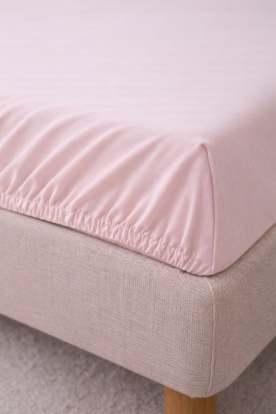 Nazik Home Βασικό βαμβακερό σατέν διπλό ελαστικό σεντόνι (160 x 200 εκ.)