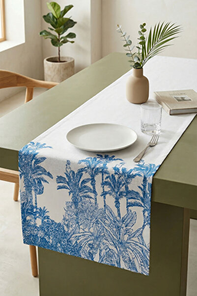 Nazik Home Ανθεκτικό στους λεκέδες και ανώνυμο ράνερ με βοτανικό μοτίβο (40 x...