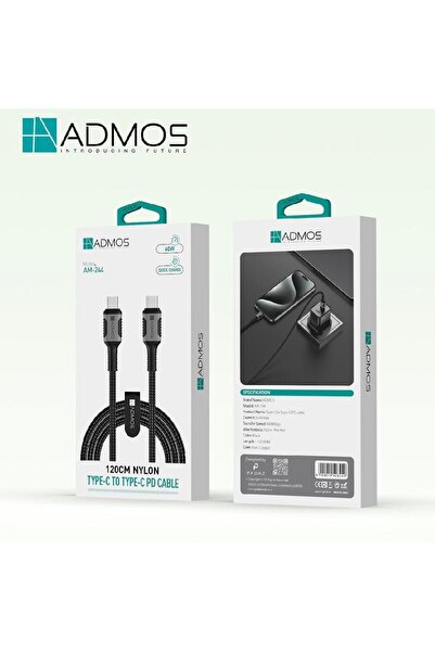 ADMOS AM-244 Type-C to Type-C PD Cable