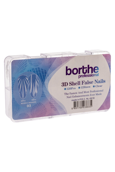 Ailika 3D İstiridye Desenli Tips 140lı – Karışık Set NL-0618