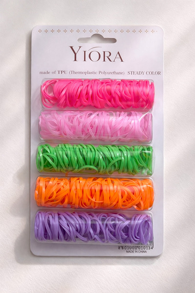 yiora Πλεκτό κλιπ μαλλιών σε χρώματα νέον