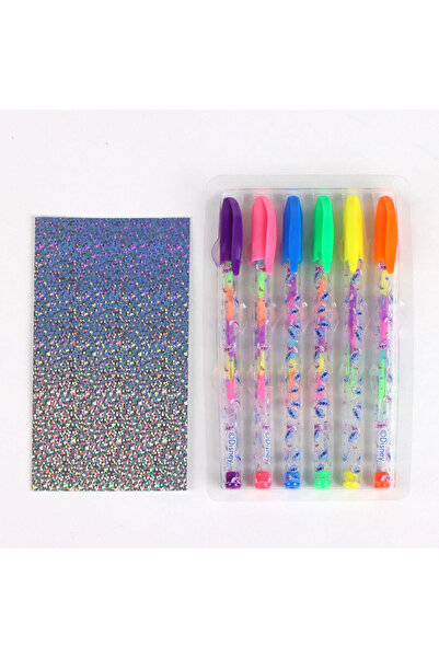 Lilo & Stitch Σετ 6 στυλό τζελ με θήκη, πολύχρωμα