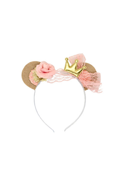 Gift Design Στεφάνι μαλλιών με μοντέλο αυτιού και ροζ φιόγκο