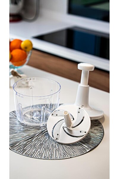 Comprox Basmalı Manuel Doğrayıcı 3 Bıçaklı Pratik Mutfak Robotu