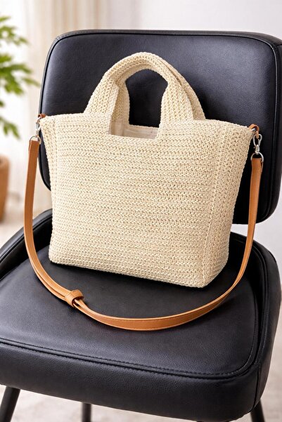 Berlin bags Εισαγόμενη ψάθινη τσάντα χειρός και ώμου Spring Model