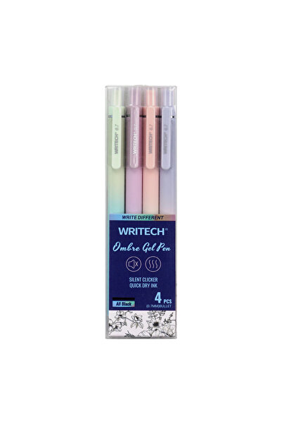 Writech W-0171 AURORA 0,5MM MAVİ JEL KALEM - 4'LÜ SET