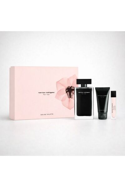 Narciso Perfume Women's Gift Set 3 Items Edt 100ml Edp 10ml Body Lotion 50ml