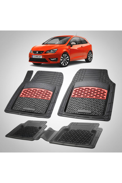 TEAMCAR Seat Ibiza Χάτσμπακ 3θυρο Φάσελιφτ Συμβατά Πατάκια Δαπέδου 2012-2015 ...
