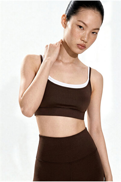 HAKKE Αθλητικό σουτιέν με λεπτομέρεια λωρίδας και εφαρμοστή γραμμή