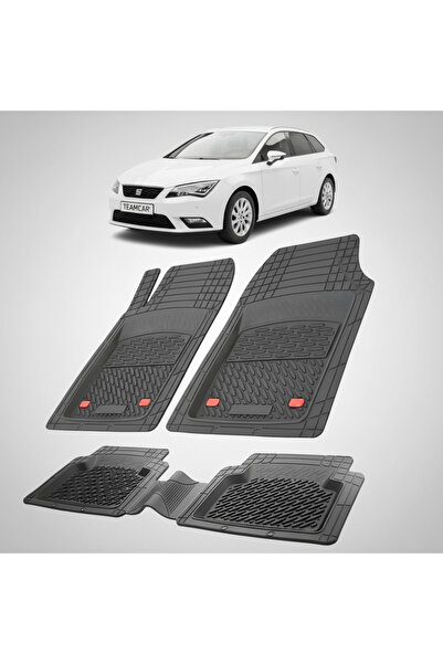 TEAMCAR Seat Leon ST, Combi Συμβατά Πατάκια Δαπέδου 2013-2017 |   Μαύρο