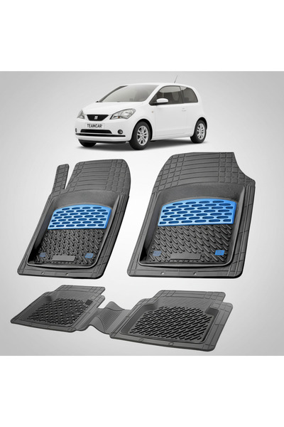 TEAMCAR Πατάκια δαπέδου συμβατά με Seat Mii Hatchback 3θυρο 2011-2019 |   Μπλε