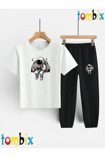 tombix SET TRICOU ȘI PANTALONI DE TRENING CU IMPRIMEU ASTRONAUT (PANTALONI DE...