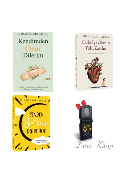 İndigo Kitap Miraç Çağrı Aktaş Son 3 Kitap Kendimden Özür Dilerim +2 Kitap, B...