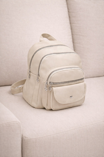 MILANOFOX Γυναικείο υφασμάτινο σακίδιο πλάτης μεσαίου μεγέθους με πολλαπλές θ...