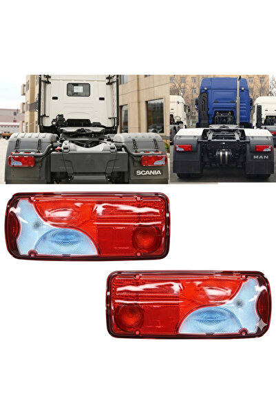 Üçler Scania - Man Tga Yeni Model Soketli Şeffaf Stop Lamba Takımı