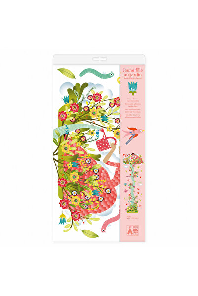 djeco Child's room decoration measuring stickers Flowering Garden,