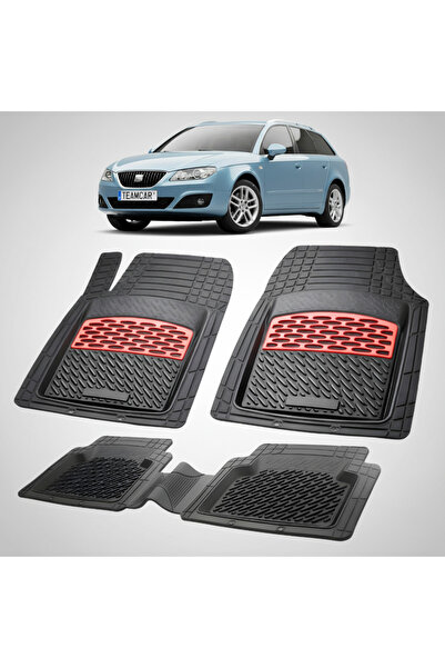 TEAMCAR Πατάκια δαπέδου συμβατά με Seat Exeo ST/Combi 2009-2013 |   Κόκκινο