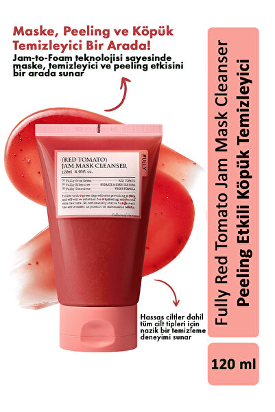 FULLY Red Tomato Jam Mask Cleanser - Kırmızı Domates Peeling Köpük Temizleyici