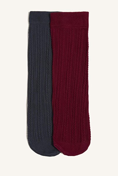 DeFacto Γυναικείες μακριές κάλτσες 2 τεμαχίων H3330AXNS