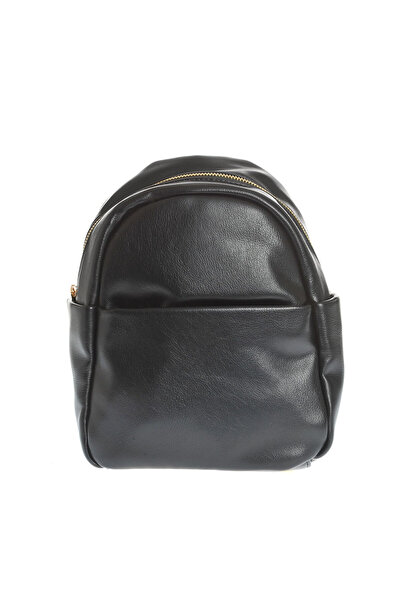 Meli Melo Paris Black casual backpack with front pocket