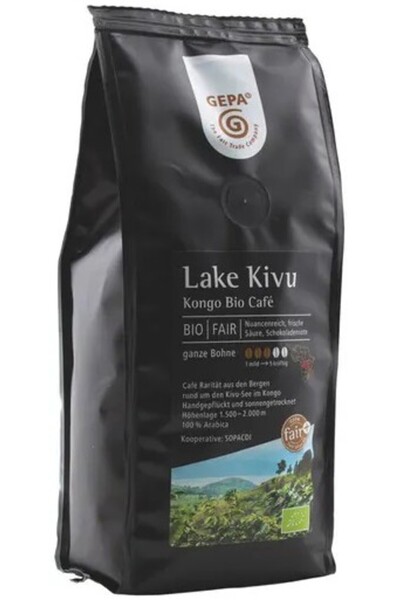 Gepa Cafea bio boabe Lake Kivu, 250g