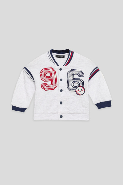 GB Baby Baby Boy White Tracksuit Top