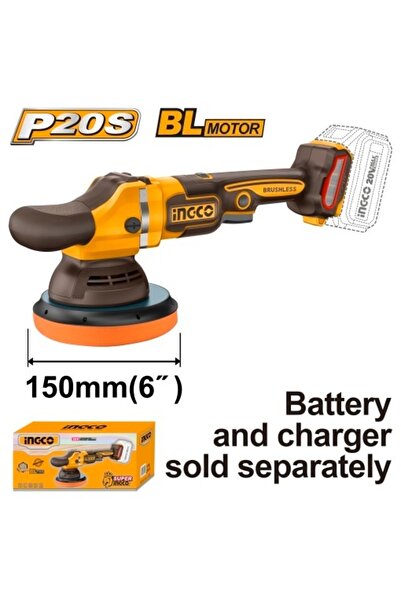 Ingco Εύκαμπτος Γωνιακός Μοτέρ 20V BL 150mm POLISH APLI 2015