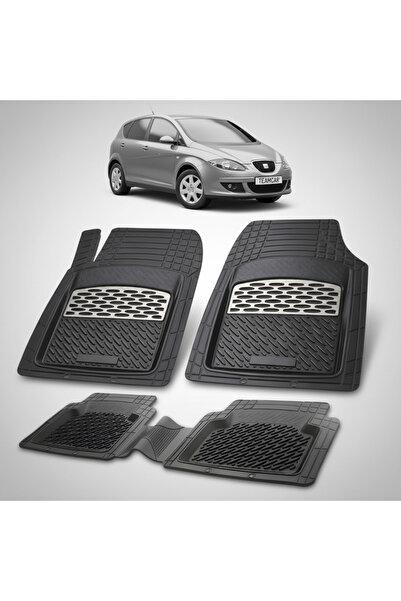 TEAMCAR Συμβατά πατάκια δαπέδου για Seat Altea MPV 2004-2009 |   Ασήμι