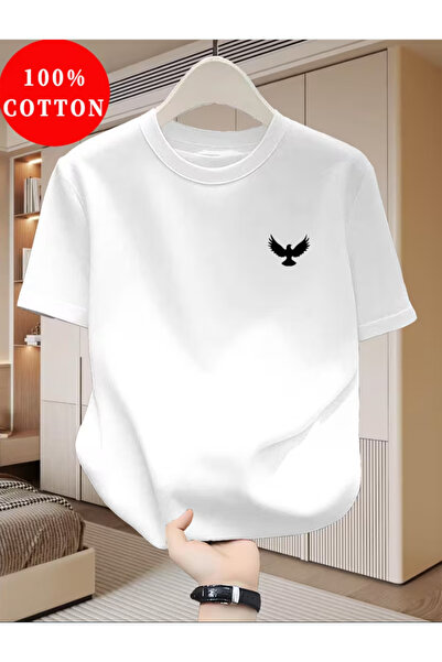 LİNA06 Men's t-shirt,Summer 100% Cotton T-Shirt, Casual Minimalist Tee, Men's...