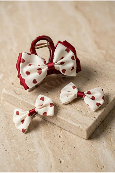 Katia&Bony Σχέδιο καρδιάς με 3 κουμπώματα σε εκρού χρώμα