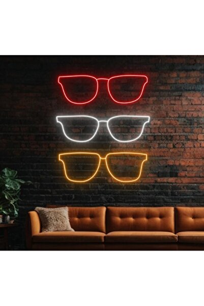 Slasa Optical Neon Sign 60x40 cm Multicolor LED 6 mm Acrylic Base Eyewear Sto...