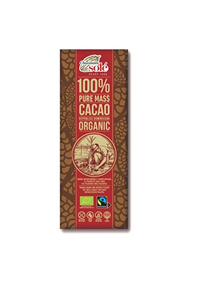 Gepa Βιολογική και δίκαιης προέλευσης μαύρη σοκολάτα 100% κακάο, 25γρ. Chocol...