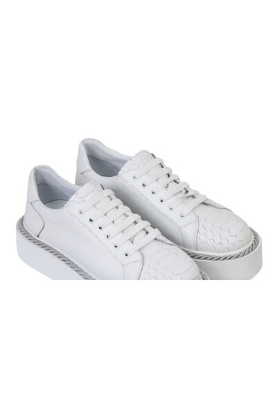 ANNASIA SHOES Pantofi sport ELA - Piele albă