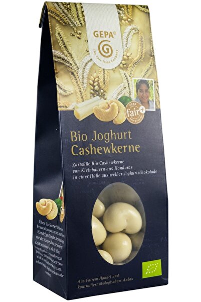 Gepa Γλασέρισμα κάσιους με λευκή σοκολάτα, βιολογικά, 100γρ.