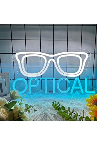 Slasa Spectacles Neon Sign 40x50 cm Multicolor LED 6 mm Acrylic Base Optical ...