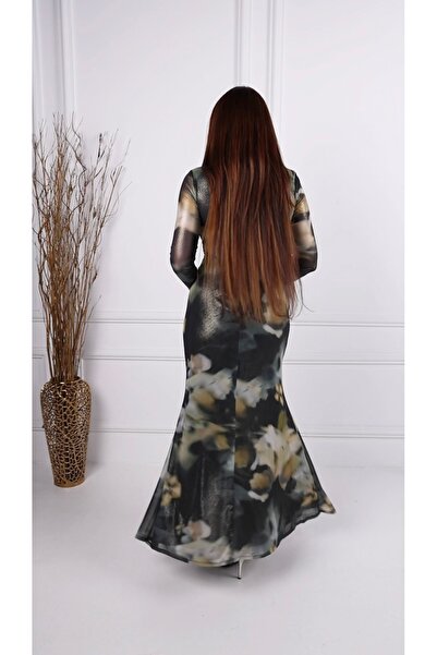 ٌRominz fashion فستان "نواعم" مشجر بقصة حورية البحر - ليكرا فرنسي - إطلالة ملكية - متوفر بمستودعاتنا بالمملكة.