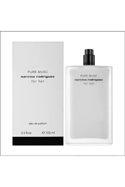 Narciso تستر عطر بيور مسك فور هير او دي برفيوم كرتون ابيض بدون غطاء 100 ML