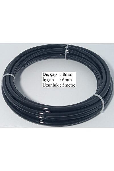 Sub Tech 8X 6 mm (5 Metre) Polyamid, Kemik HAVA HORTUMU, Pnömatik Pa, Pnomati...