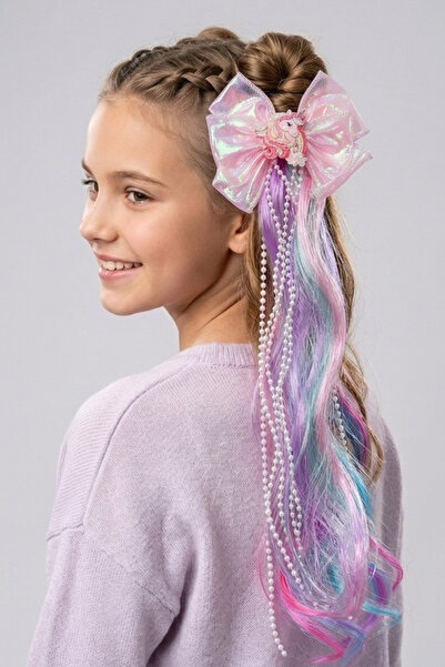 PETEK AKSESUAR ΜΑΚΡΥ ΠΡΟΕΚΤΑΣΜΕΝΟ ΜΑΛΛΙΑ ΤΥΠΟΥ UNICORN, ΠΟΛΥΧΡΩΜΗ ΠΑΡΤΙΔΑ ΠΑΙ...