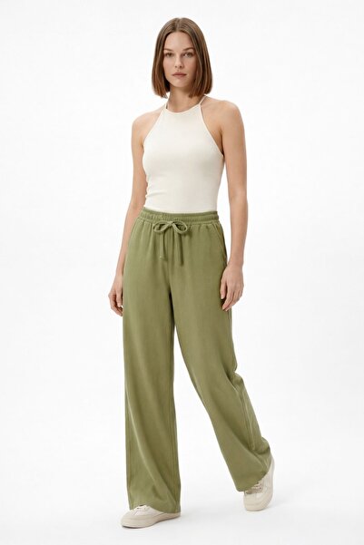 Rays Khaki Elastic Waist Trousers 1200