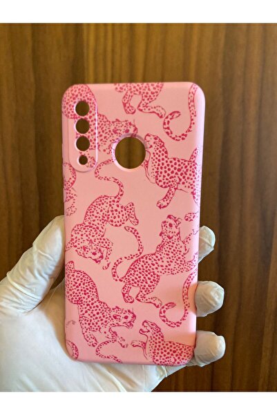 Newon HUAWEİ P30 LİTE LEOPAR BASKILI İÇİ KADİFE SİLİKON TELEFON KILIFI