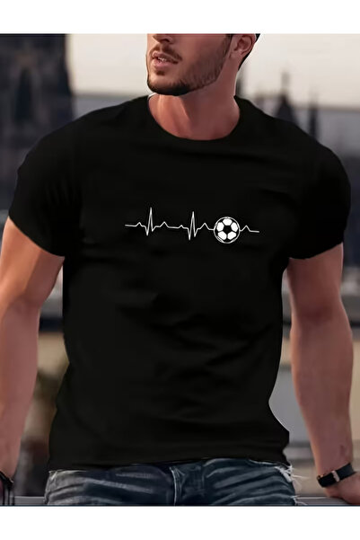 LİNA06 Men's t-shirt,Stylish Men'S Short-Sleeve T-Shirt with Prints, Round Ne...