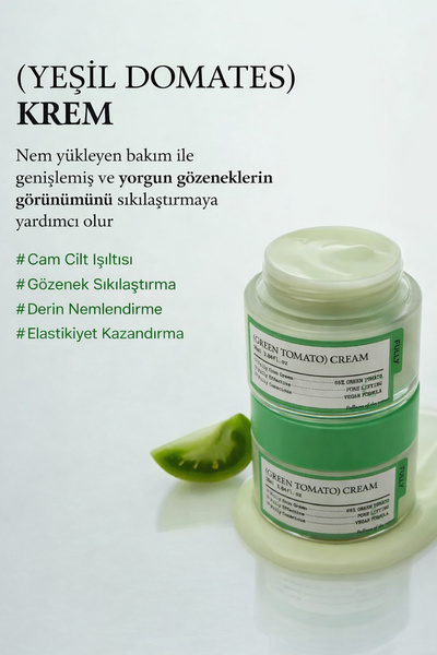 FULLY Green Tomato Cream - Yeşil Domates Gözenek Sıkılaştırıcı Nem Kremi